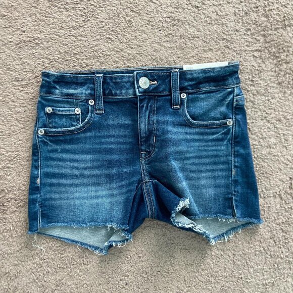 American Eagle Women's Blue and Navy Shorts - Picture 1 of 2